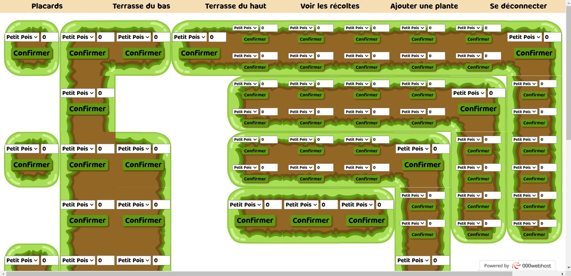 Site de gestion de jardin
